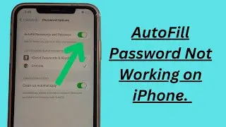 How to fix AutoFill passwords not working on iphone and ipad