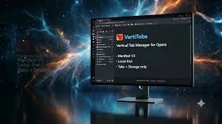 VertiTabs for Opera: A Cleaner Way to Manage Too Many Tabs