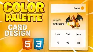 Color Palette Card Design | HTML5 CSS3 | Zia Codes