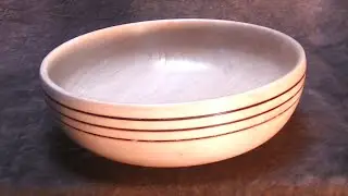 Woodturning a small hornbeam bowl