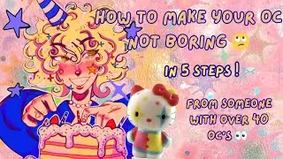 if your OC is BORING, watch this video 📨🤍💙❤️ // 5 tips from some with WAY too many OC'S 😭 