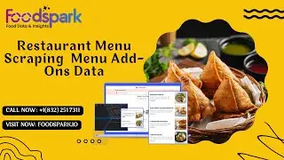 Restaurant Menu Scraping – Scrape Menu Add-Ons Data