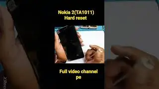 Nokia 2 (TA1011) HARD RESET! PATTERN UNLOCK 🔑  #shorts #youtubeshorts #nokia2 #HARD RESET