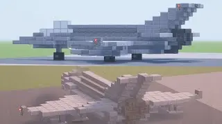 MINECRAFT - How to Build a Fighter Jet - Step-by-step TUTORIAL