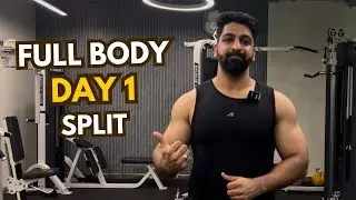 Full body split workout to build muscle | BEGINNERS GUIDE | Day 1