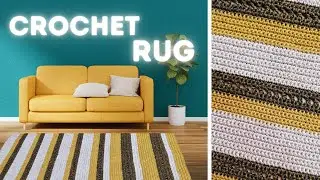 Easy Crochet RUG for beginners/ Handmade Carpet tutorial