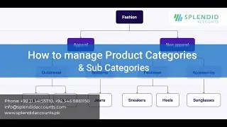 How to manage Product Categories and Sub Categories in Splendid Accounts