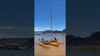#hobiemirage Tandem Island set up and sailabout