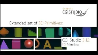 CGI Studio 3.12 - large set of 3D Primitives