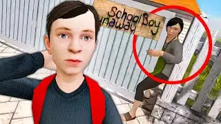 СКУЛБОЙЧИК 3 🎒 МАТЬ ЗАСТРЯЛА В ЗАБОРЕ, КОГДА МЫ ПЫТАЛИСЬ СБЕЖАТЬ - SchoolBoy Runaway