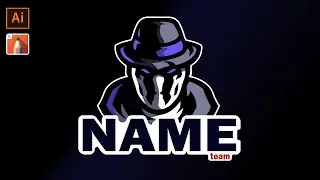 MASCOT LOGO | Illustrator CC Tutorial | Graphic Design ( Team Esports )