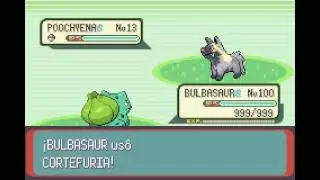POKEMON EMERALD | BULBASAUR | CORTEFURIA | FURY CUTTER