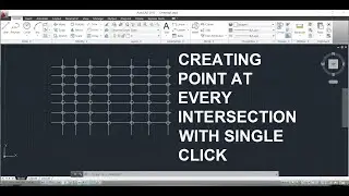 How To Create Points At Intersection In AutoCAD | Point Insert Between All Intersection