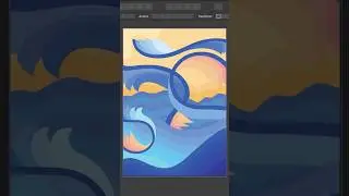 Wave Inspired Vector Poster Made in Affinity Designer
