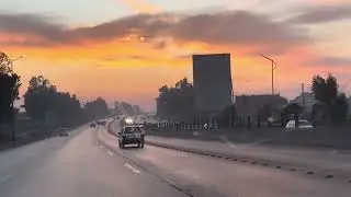The sunset on the way to Islamabad airport #travel #nature #sunset