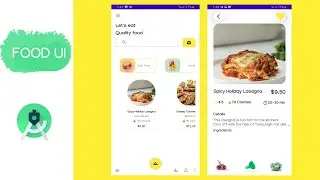 Food App UI  Android Studio  2020