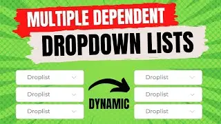 Make Dynamic Dependent Drop Down Lists In Excel | Office 365