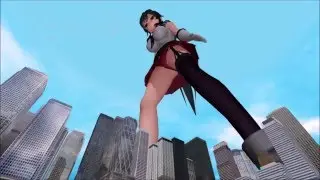 「巨大美女」　Giantess  - crush