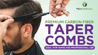Carbon Fiber Barber Combs – Heat Resistant Combs Ideal for Home and Professional Use
