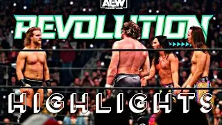 Kenny Omega & Hangmam Page Vs The Young Bucks - AEW Revolution 2020 - Highlights.