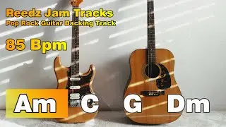 Romantic Guitar Backing Track in A Minor | Pop Ballad 85 Bpm