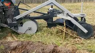 Испытания плуга лесного двухотвального ZKT-2 PRO