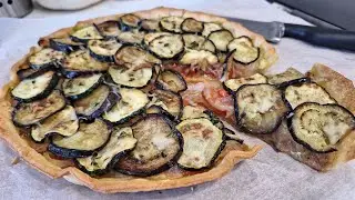 TARTA DE VERDURAS (calabacín, berenjena y tomate)