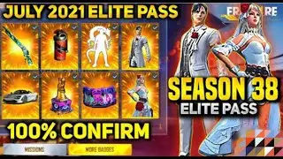 july elite pass free fire 2021 || Season 38 ELITE PASS Full Video | July Elite pass Free fire