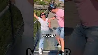HE HAMMERED THE GLASS BRIDGE! 