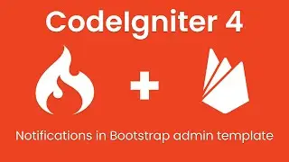 [Part 3] Use bootstrap admin template and display notifications on admin dashboard in codeigniter 4