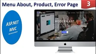 #3 Add Menu About, Product and Error Page || ASP.NET MVC Web Development Series