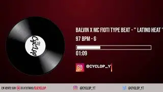 Balvin x MC Fioti Type Beat - '' Latino Heat '' - Instru Rap 2020