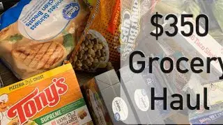 Family of 13 grocery haul