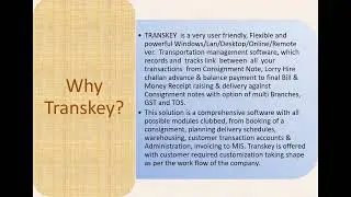 transportation management software - Transkey ERP|transport management software in India