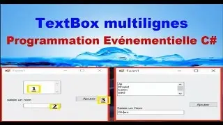 TextBox Multilignes En C# Evenementiel(الدرس 4)