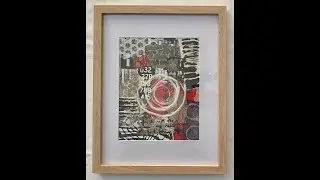 How To Mount Your Paper Collage and Frame It Like A Professional