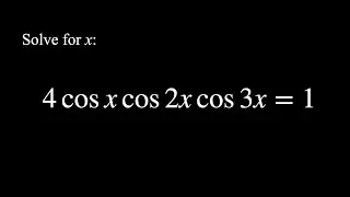 Take a STEP up! Solving a neat trig equation