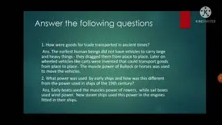 Class V, Social Studies, ch The Evolution of transport and Communication  Part 2 720p
