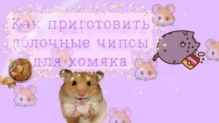 Как Приготовить Вкусняшку - Лакомство Для Хомяка 💗🐹|| Яблочные Чипсы 🍏