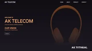 Make Responsive website Landing Page using Html and CSS | Responsive Website 2021 By AK Tutorial