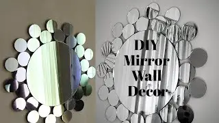 DIY Modern Mirror Wall Decor // How to make Mirror wall decor using hair brushes