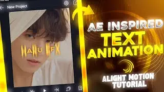 AE INSPIRED text animation tutorial 😲💥 (alight motion)text animation 