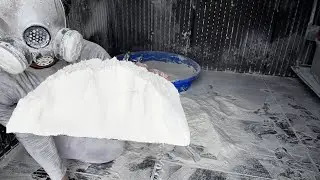 THROWING POWDER, DUSTING CLOTHES, POWDER PLAY WITH CLEANING. #ASMR #powderplay