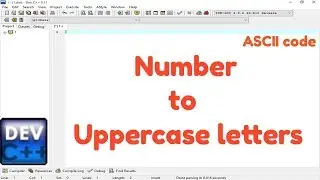 Write a program to enter number and print upper case letters