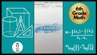 Order of Operations in Fractions (6th Grade Math)