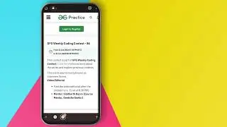GeeksforGeeks weekly coding contest