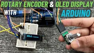 How to use Rotary Encoder Module with Arduino | 128x32 I2C OLED Display | English Subtitle