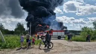 Сильный пожар, в Ново-Талицах Ивановская область‼️
