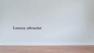 The Lorenz attractor