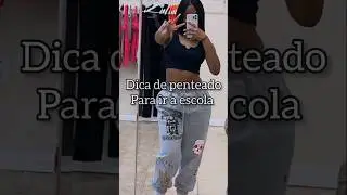 Dica de penteado para ir a escola 😍#shorts #voltaasaulas #cachos #penteados #hashtag #fyp #tutorial